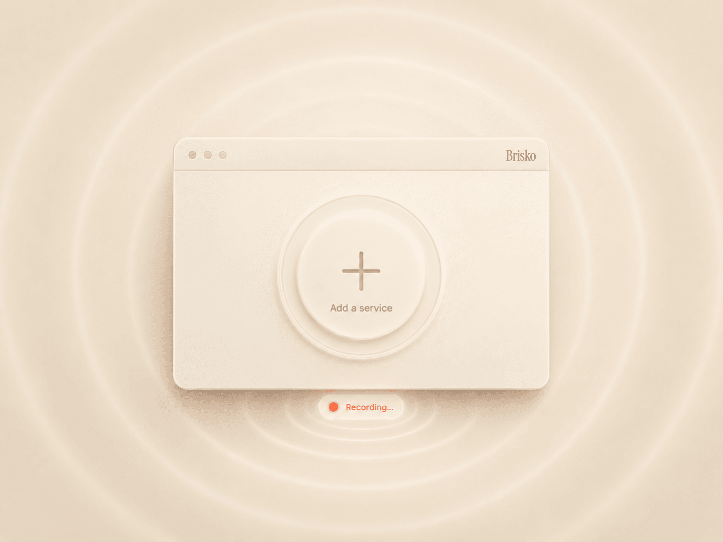 Add a service — recording illustration